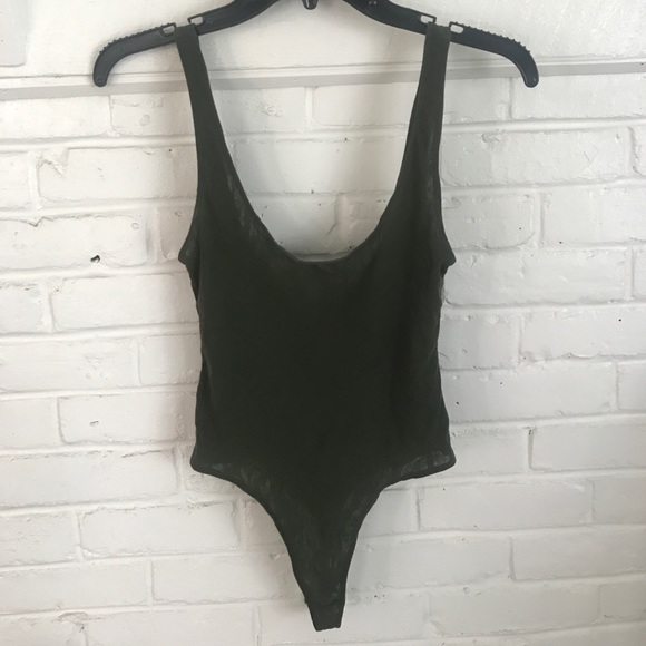 Free People Tops - Olive green free people bodysuit Free People Tops - Olive green free people bodysuit